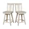 International Concepts San Remo Counter Height Stool, Swivel, 24" Seat Height, Unfinished S-102SW - alternate 8